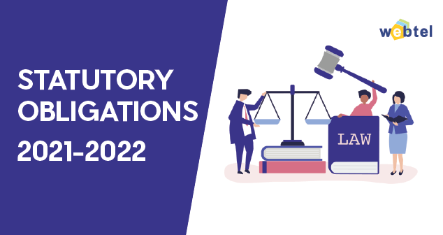 Statutory and Tax Compliance Calendar for the Financial Year 2021-2022
