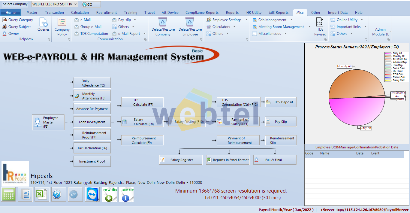 Module In HR and Payroll Software