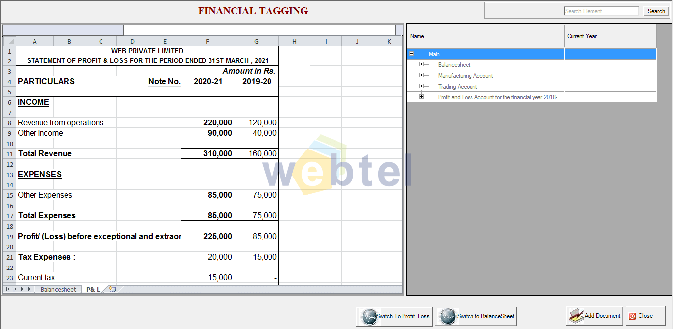 After the selection of taxability, a computation page will appear.